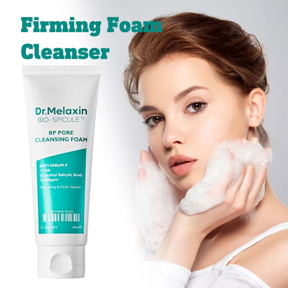 Dr.Melaxin Firming Cleanser Foam Pore Cleanser Refreshing Oil Control Moisturizing Facial Cream Not Tight Dense Foam Skin Care